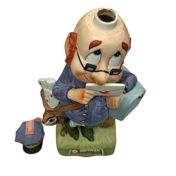 Mr. Lucky Hoffman Distilling Co Mr. Mailman Musical Decanter 1976 Rare Irish - Picture 7 of 8